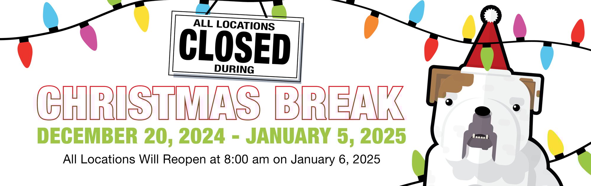 Christmas Holiday Closure Slider for Info Page Christmas Holiday Closure Slider for Info Page