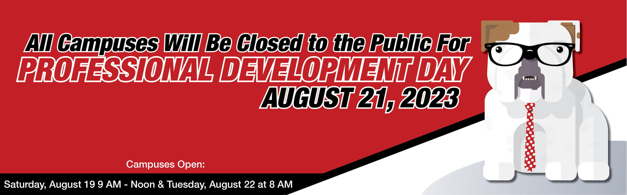 Professional Development Days Closure No Click Thru